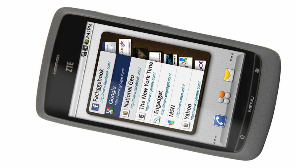 BILLIG ANDROID-MOBIL: ZTE Blade er svært bra spesifisert til billig Android-mobil å være.