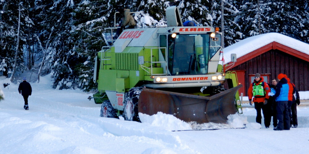 MASKIN: The Dominator rydder snø på Top-Gear-vis.