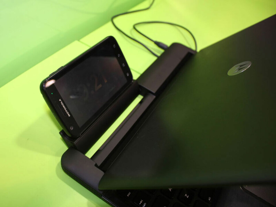 TOPPMODELLEN: Lapdock fungerer kun sammen med Motorolas toppmodell Atrix.