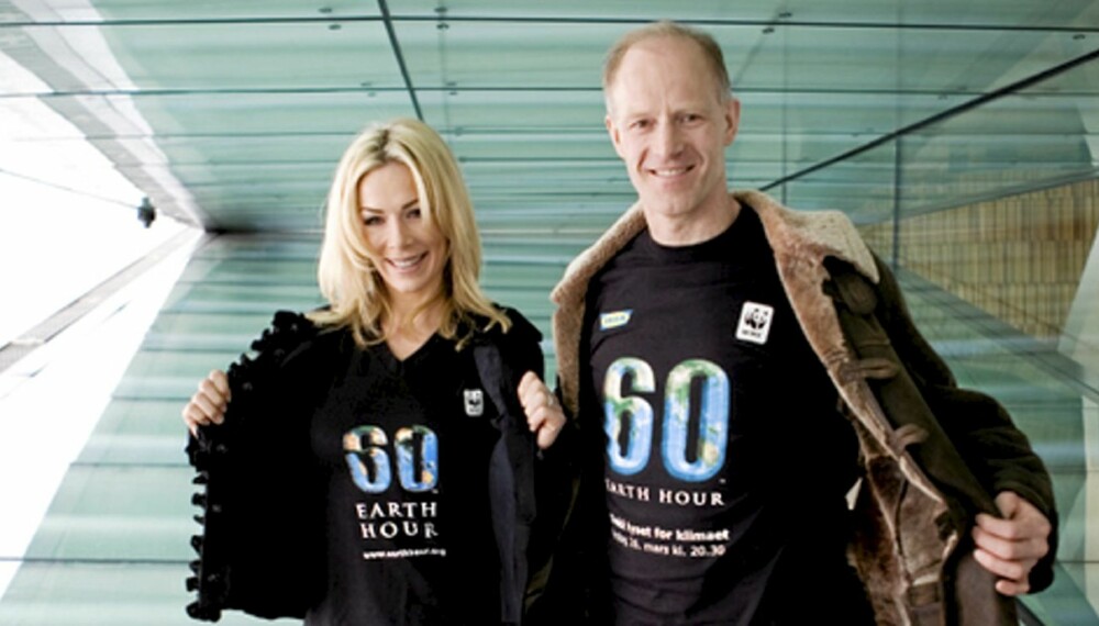 Gunhild Stordalen og Børge Ousland støtter helhjertet opp om Earth Hour.