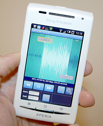 KLIPP SELV: På Android kan du enkelt klippe ut et utdrag av en sang og bruke den som ringetone.