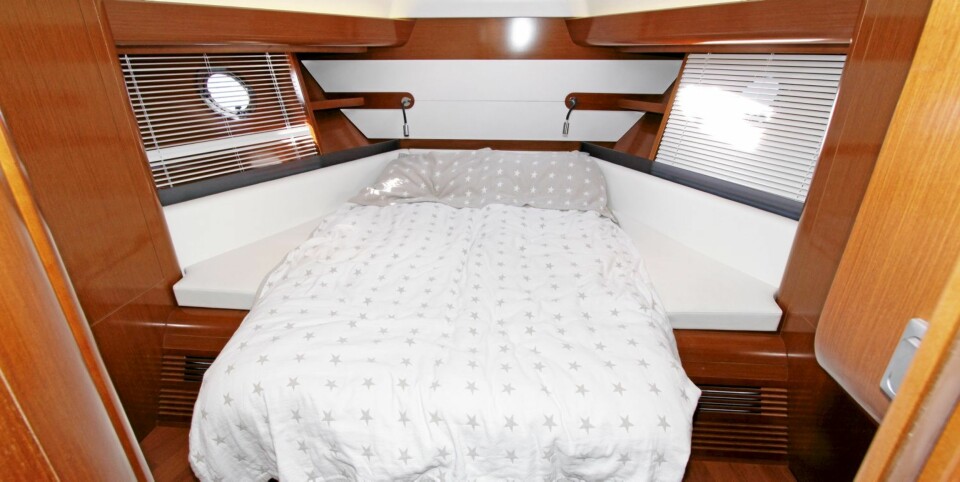 KAPTEINENS: I baugen finner du en tradisjonell eierlugar med dobbeltkøye.