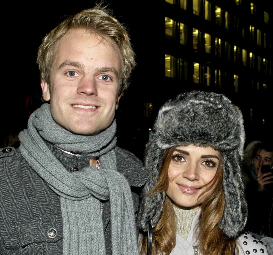 vakker kone: Her er Erik og kona Ellen på «Harry Potter»-premiere i fjor.