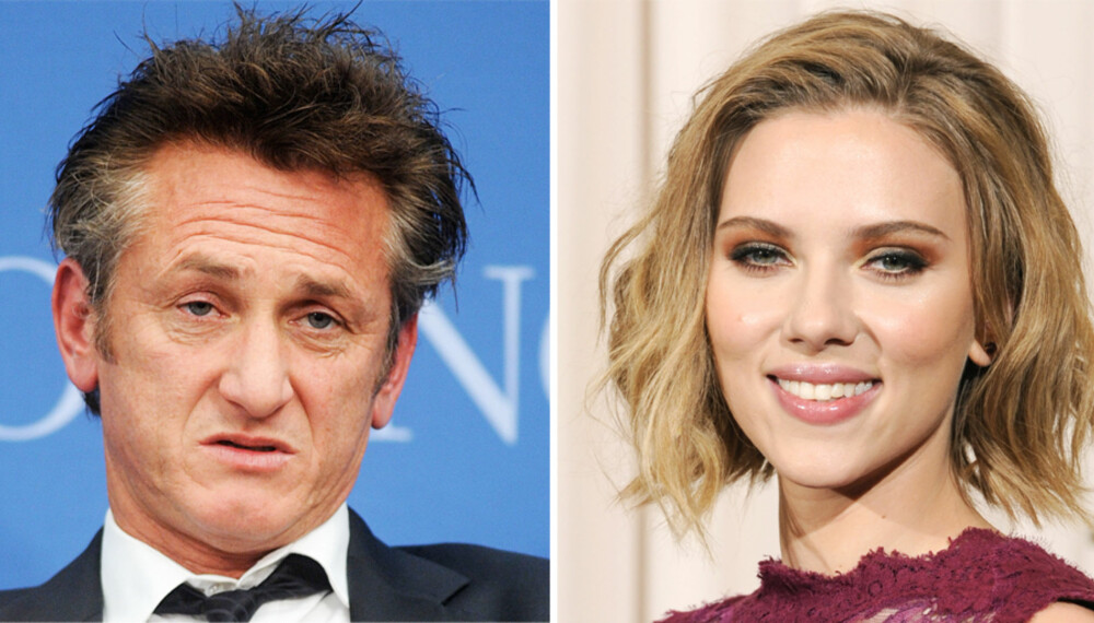 UMAKE PAR: Sean Penn og Scarlett Johansson er begge skuespillere i superklassen, men der stopper likheten. Sean Penns datter er livredd for at faren skal skjemme seg ut med den unge, vakre stjernen.