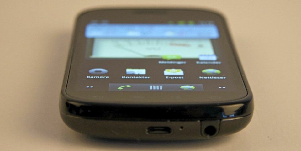 RIBBET: Du må selv bygge opp det meste av startskjermene på Nexus S. For alle som har brukt Android-mobiler tidligere er det å foretrekke.