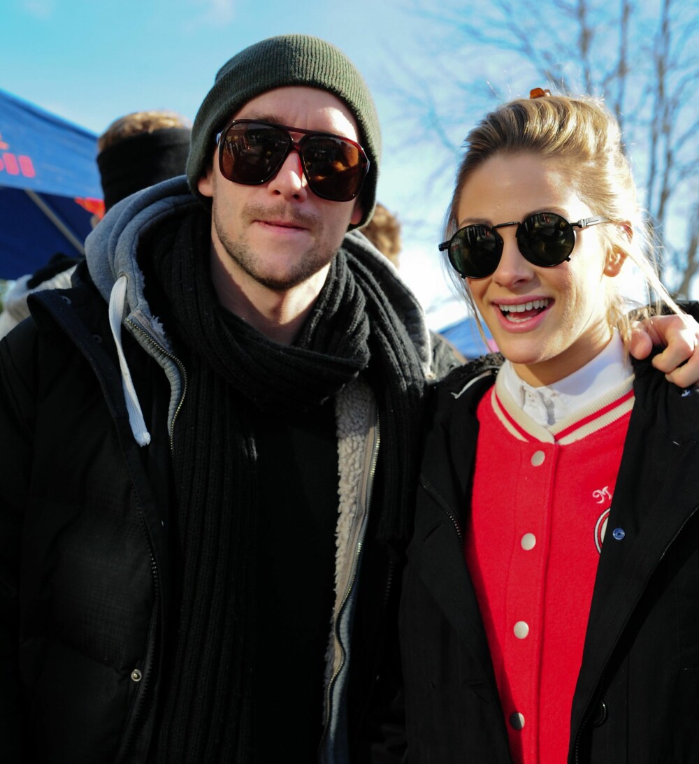 KULT PAR: Thomas Gullestad og Jenny Skavlan under Ski-VM i Oslo.
