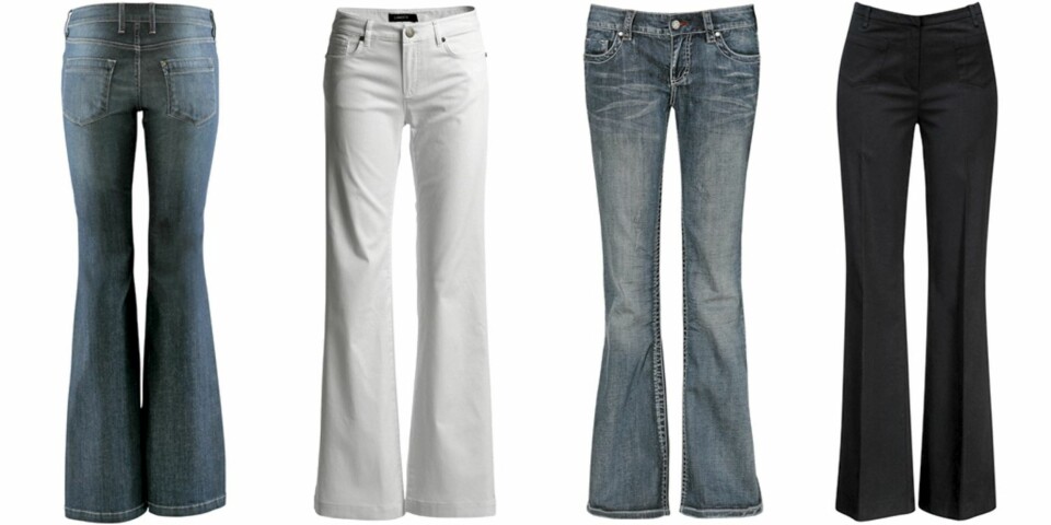 FRA VENSTRE: HM (kr 399), Lindex (kr 399), KappAhl (kr 399), Gina Tricot (kr 399).