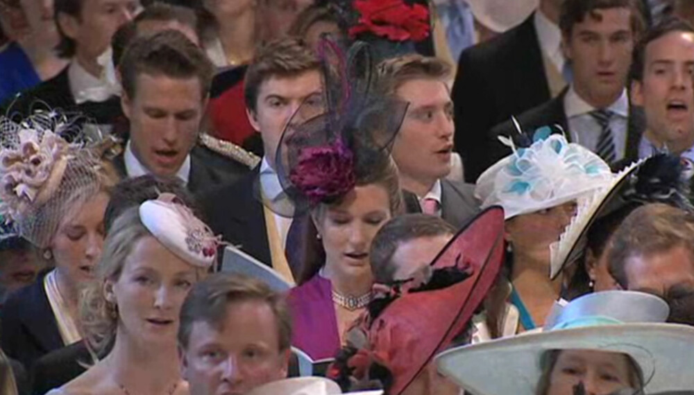 Mange kreative hodeplagg i Westminster Abbey under bryllupet til prins William og Kate Middleton.