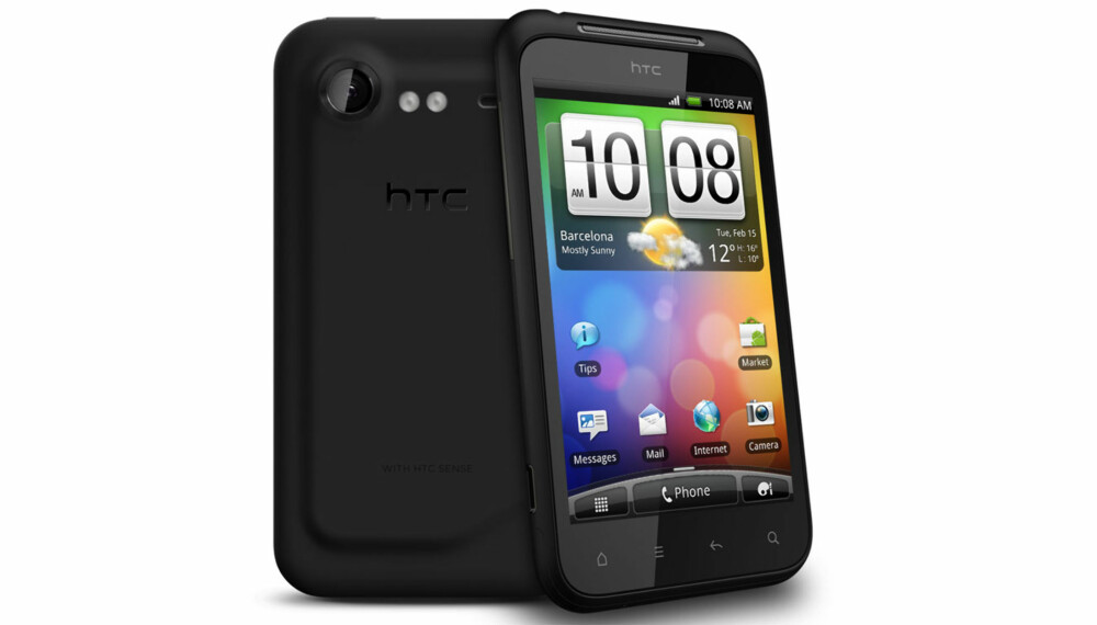 STOR SKJERM: HTC Incredible S har en god skjerm på fire tommer.