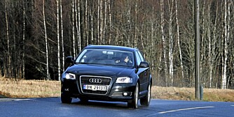 AUDI A3: Med bitteliten bensinmotor er Audi A3 raskere enn med 1,6 TDI, og forbruket ligger på samme nivå. FOTO: Petter Handeland