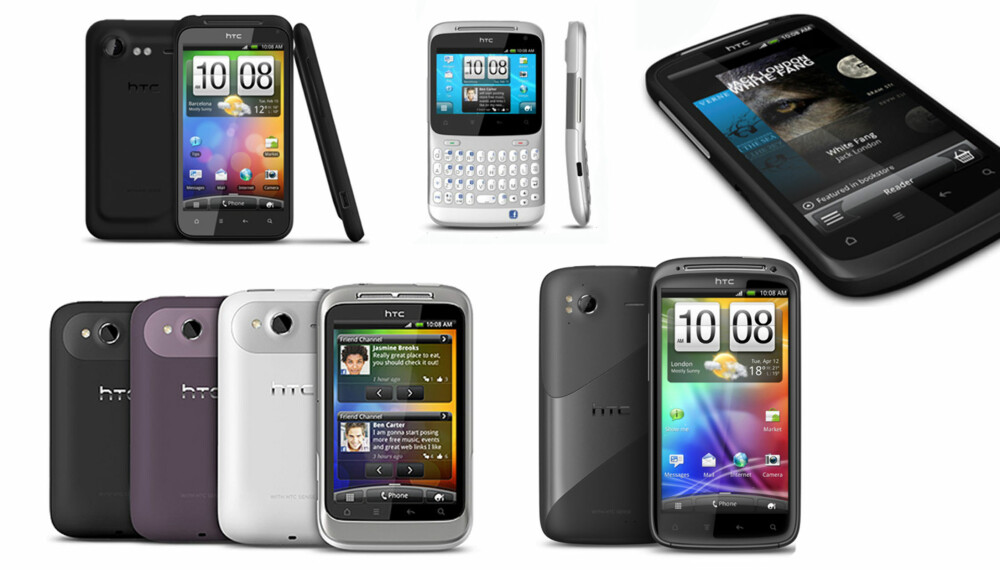 Her er de fem ferskeste HTC-telefonene.