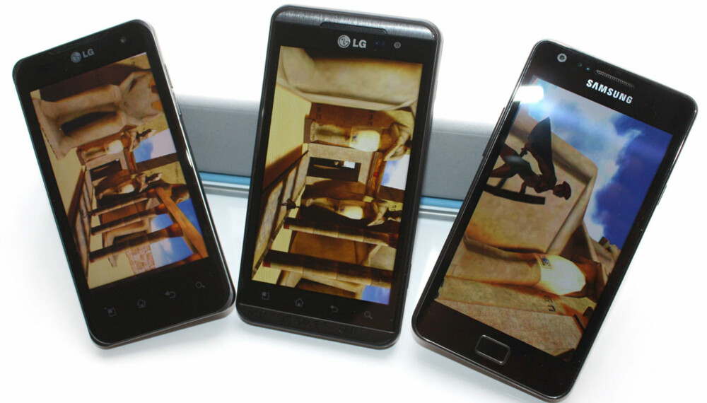 RÅSKINN: Disse tre telefonene fra LG og Samsung er noen av de kraftigste mobilene som noen gang er lansert.