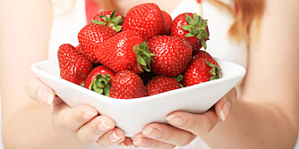 FRISTENDE: Jordbær er en av sommerfavorittene. Husk å spise mye av de gode bærene når de er best.