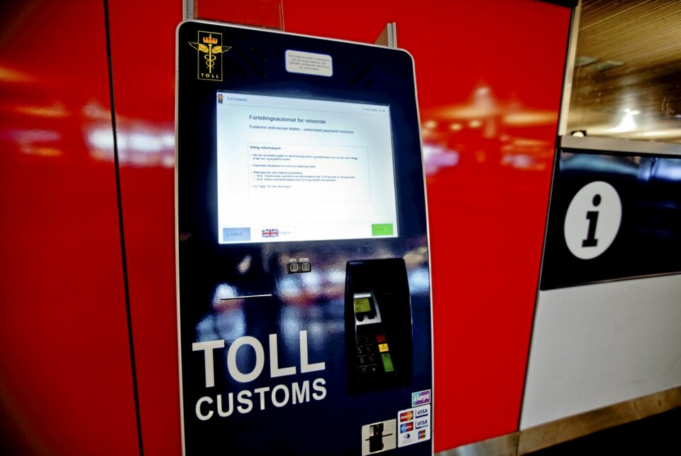 Du kan selv fortolle varene i Tollvesenets automater.