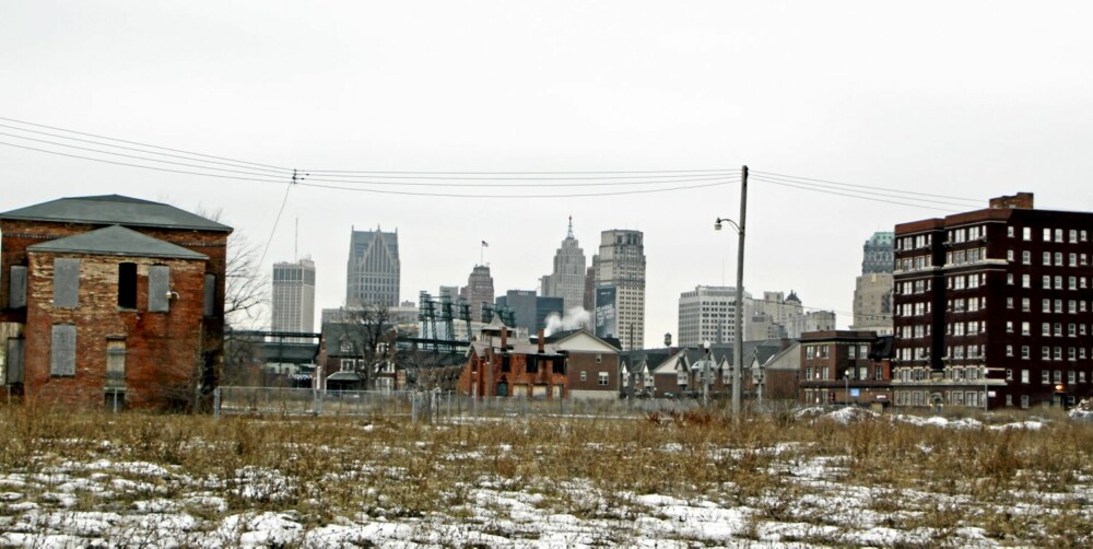 LITE VAKKERT: Detroit kan ikke akkurat skryte av å være verdens peneste by.