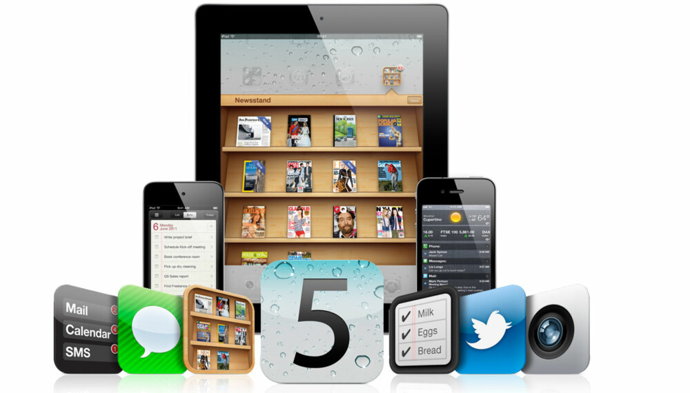 APPLE-NYHETER: Apple lanserte mandag nyeste utgave av sitt operativsystem, iOS 5.