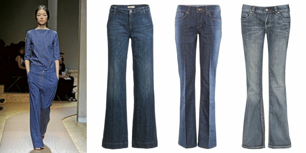 FRA VENSTRE: Jeans fra Lindex (kr 399), jeans fra HM (kr 399) og jeans fra KappAhl (kr 399).