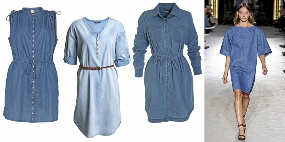 FRA VENSTRE: Kjole fra Lindex (kr 349), kjole fra Vila (kr 349) og kjole fra Match (kr 499).
