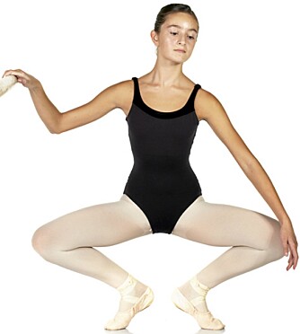 PLIÉ: Med denne ballettøvelsen trener du spesielt innsiden av lårene, som er et problemområde for mange.