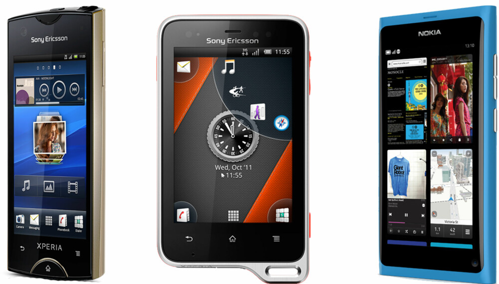 LOVENDE: Både Nokia og Sony Ericsson presenterte nye produkter denne uken.