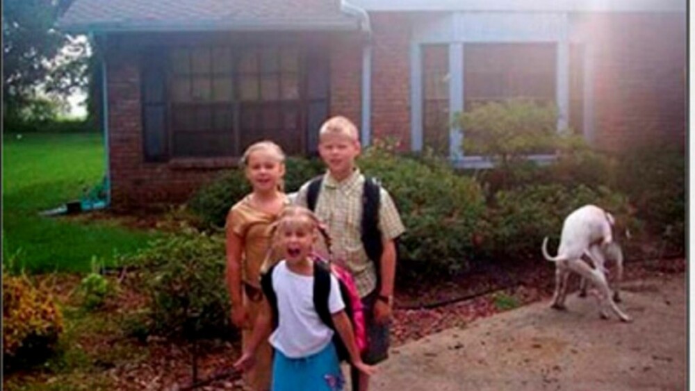 Alle var veldig begeistret første skoledag.