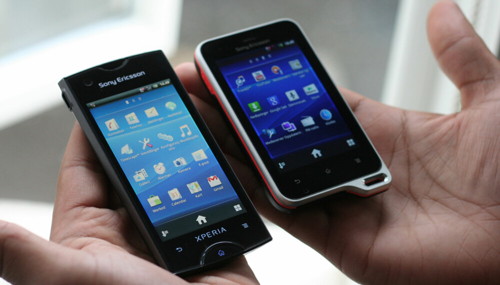 SNASNE: Sony Ericssons nyeste Android-telefoner er svært lovende.