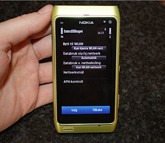 KUN WLAN: Sett Symbian^3-telefoner som Nokia N8 til kun å koble seg til internett via WLAN.