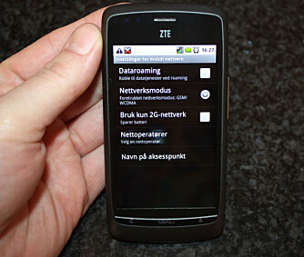 SKRU AV ROAMING: På Android kan du skru av datatrafikk når du er i et utenlandsk mobilnett.