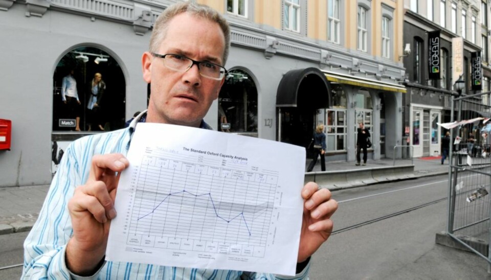 JØYE MEG: Torjus Dølo uttaler at han neppe hadde vært stabil nok til å skrive ferdig denne reportasjen hvis Scientologikirkens test hadde vært korret.