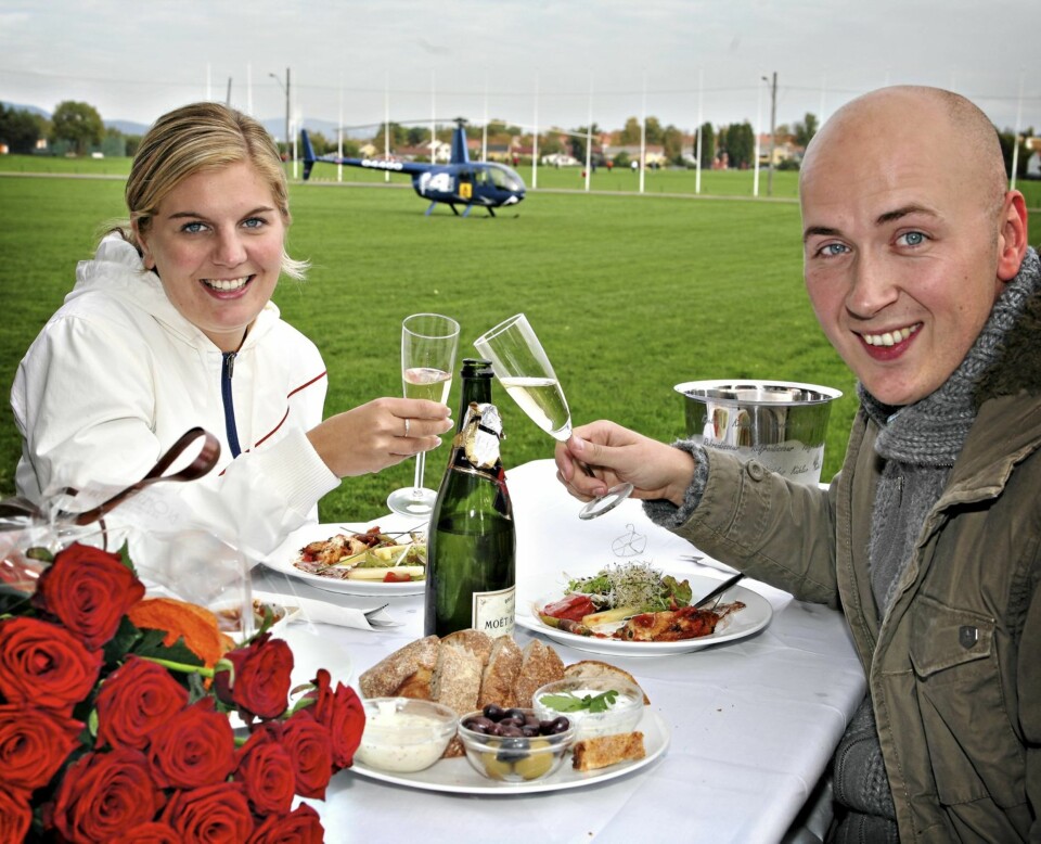 FRIDDE PÅ RADIO : Terje fridde med P4s lyttere som «vitner» i 2006. Her på Ekebergsletta i Oslo med sin Katrine.