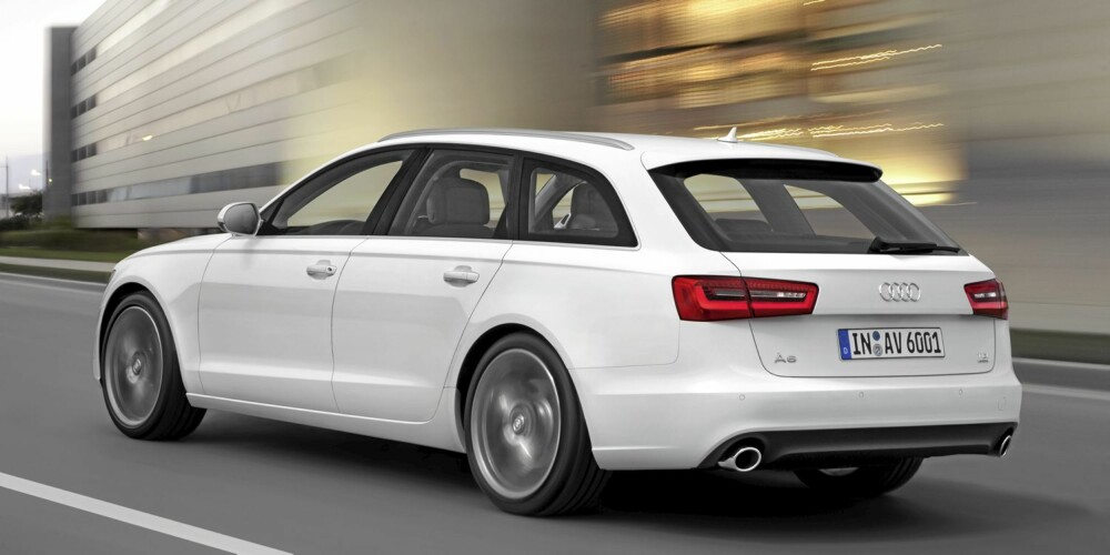 MER SPORTSLIG: Audi har gitt den nye A6 et mer sportslig oppsett enn forgjengeren.
