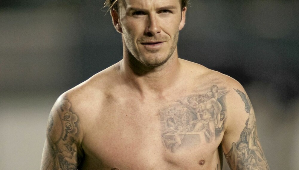 NY TATOVERING: David Beckham har skaffet seg nok en symbolsk tatovering.