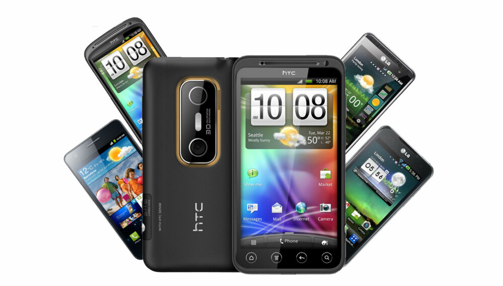NY TOPPMODELL: HTC EVO 3D er den femte telefonen på det norske markedet med tokjerneprosessor. Den er den andre som lanseres med 3D-skjerm.