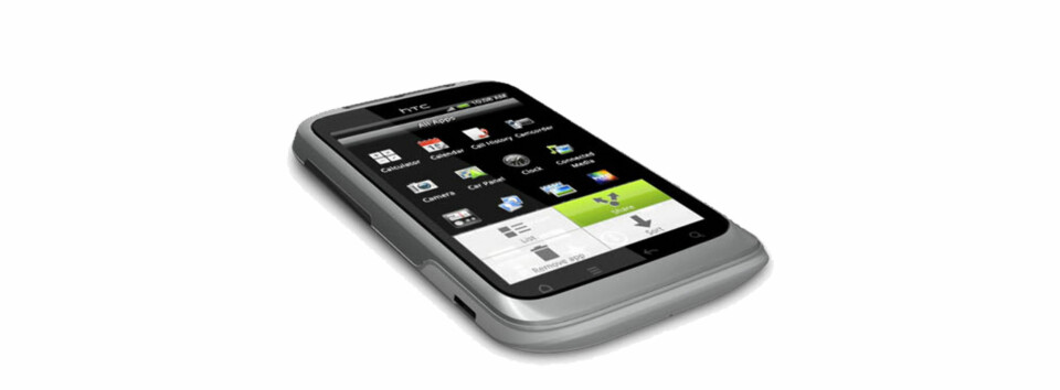 SNERTEN: HTC Wildfire S er liten og grei.