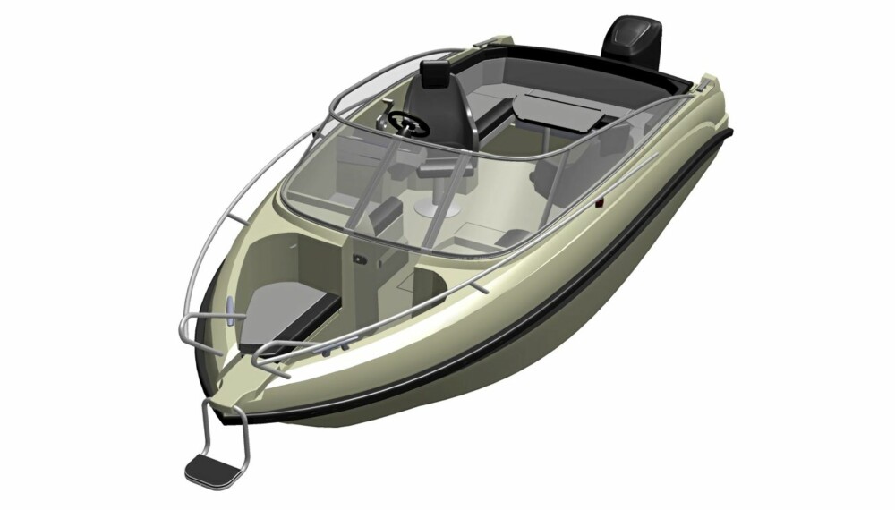 PLASS: Sitteplass til syv og ekstra plass til å fiske skal friste praktiske båtbrukere.