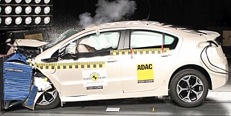 PANG: Opel Ampera har vært gjennom EuroNCAPs kollisjonstest. FOTO: EuroNCAP