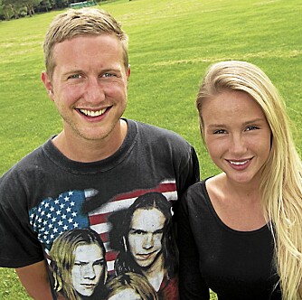 TV-DEBUT: Rachel var programleder under Norway Cup i sommer sammen med Mathias Skarpaas.