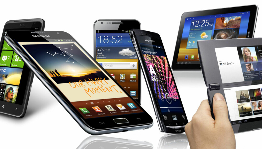 NYE TOPPMODELLER: Den siste uken har det blitt lansert en rekke nye mobiltelefoner og tableter.