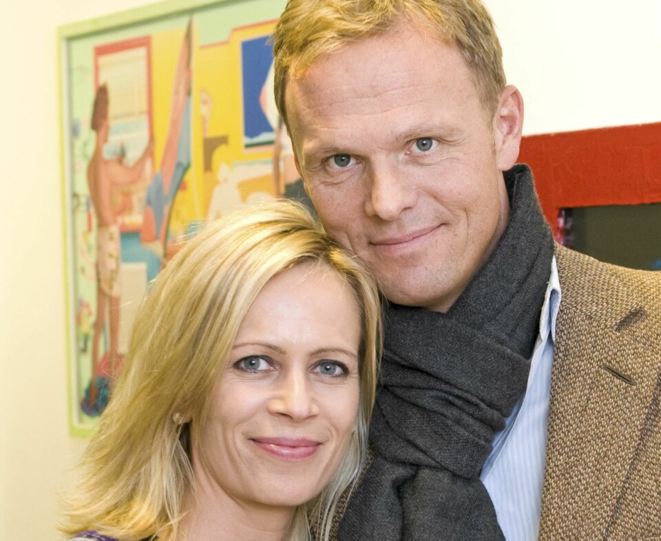 BARN I MAGEN: Monica Øien avslører overfor Her og Nå at hun venter barn med sin millionærmann Jan Frederik Dyvi.