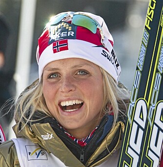 GLADJENTA: Slik ser vi oftest Therese Johaug, i skilue og sminkefri. GLADJENTA: Slik ser vi oftest Therese Johaug, i skilue og sminkefri.