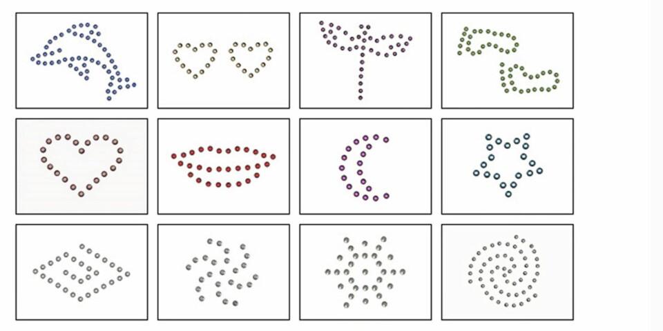 VAJAZZLE: Her er de mest populære hjemmekit-motivene fra Vajazzlekits.com.