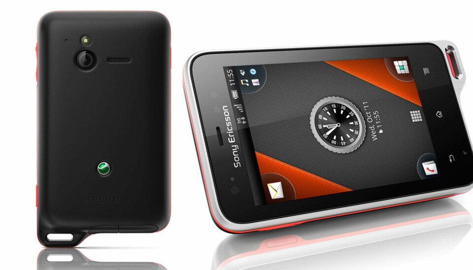 SPORTY: Sony Ericsson markedsfører Xperia Active som en telefon for deg som er sporty og/eller er mye utendørs i allslags vær.