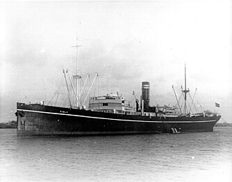 FØRSTE: ""Simla"" ble torpedert 22.9.1940 utenfor Irland.