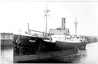 ANDRE: ""Inger"", torpedert 23.8 1941 utenfor Skotland.