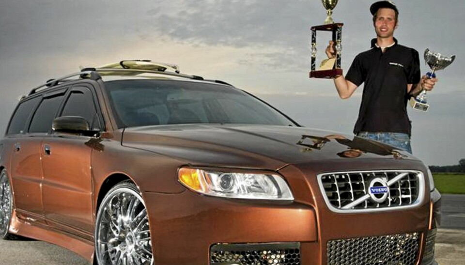 V70: Daniel Collins' spesielle V70 vant Vallåkraträffens ''Sveriges Häftigaste Volvo'' i år. Nå tar han turen til Oslo Motor Show.