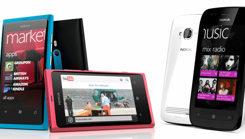WINDOWS: Nokias nye Windows-telefoner, Lumia 800 og Lumia 710, ble lansert i London onsdag.