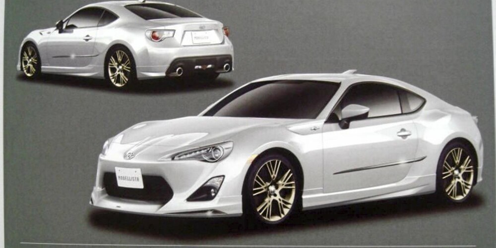 TOYOTA: Dette bildet fra en brosjyre som er lekket på nett, er årsakene til forventningene om en liten sportsbil fra Toyota.