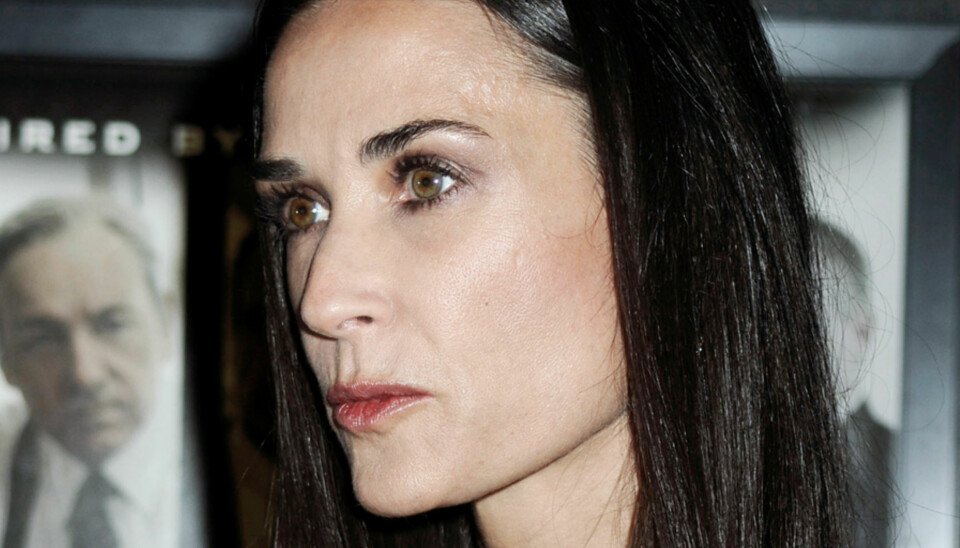 SYLTYNN: Demi Moore har hatt et dramatisk vekttap siden utroskaps-
ryktene med Ashton Kutcher begynte.