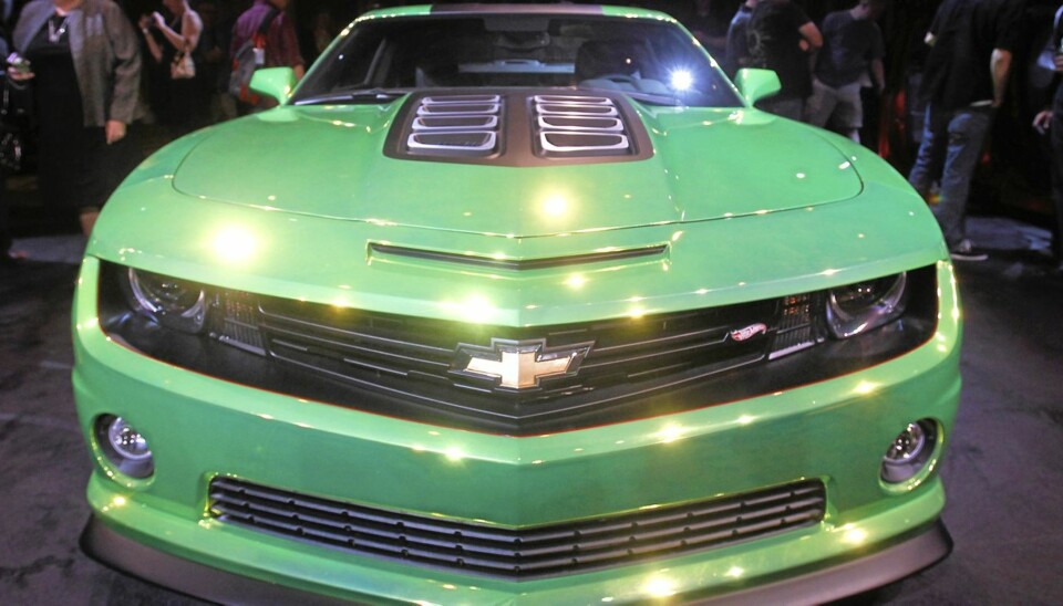 FULLSKALA: Lekebil i full skala. Chevrolet Camaro Hot Wheels-konsept.