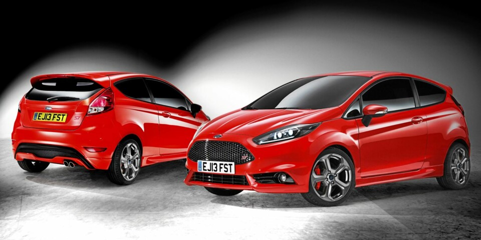 JA TAKK: Den største skuffelsen med Ford Fiesta var nok kanskje gapet mellom de gode kjøreegenskapene og mangelen på trøkk. Men den nye konseptbilen viser nye takter. Så lag denne, takk. Nå.